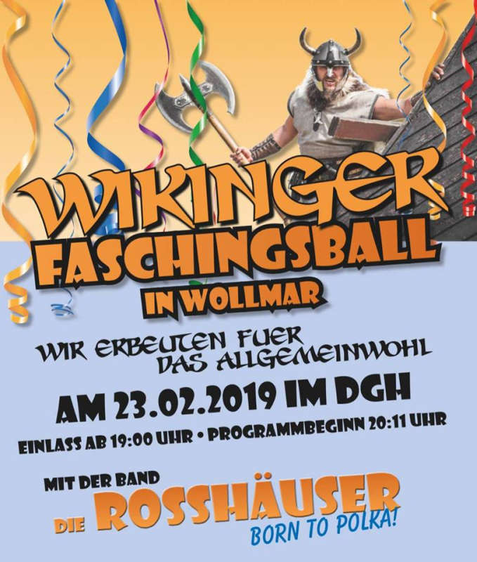 Wikinger Faschingsball des Fohsenochtsvereins Wollmar