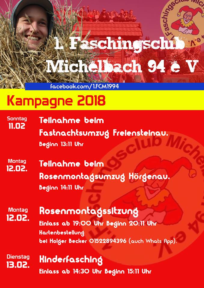 Kindersitzung des 1. Faschingsclub Michelbach 2018