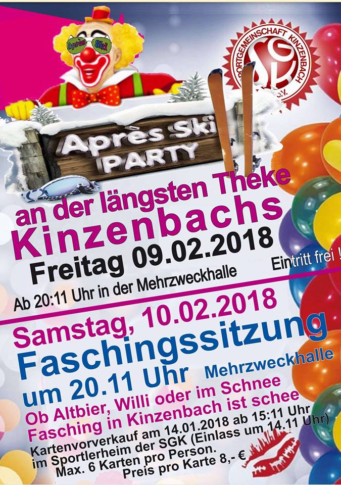 Faschingssitzung in Kinzenbach 2018