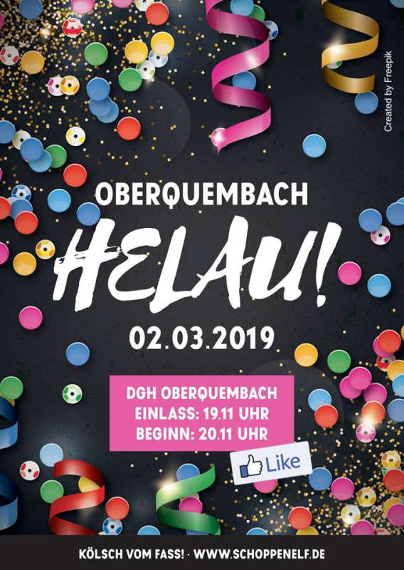 Faschingssitzung in Oberquembach 2019