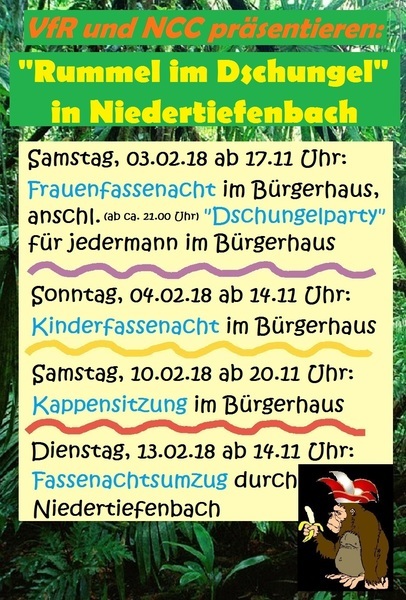 Kinderfastnacht in Niedertiefenbach 2018