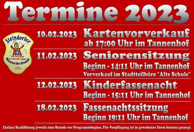 Fremdensitzung der Steindorfer Fassenachts-Freunde 2023