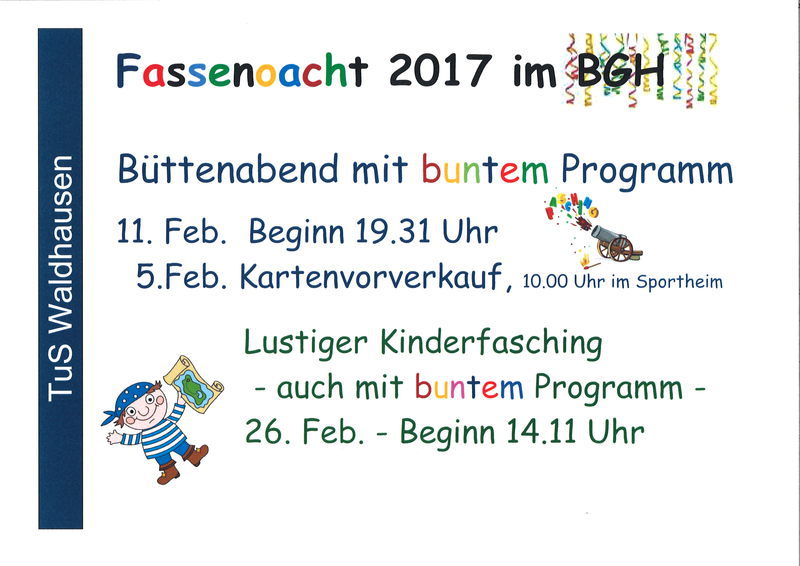 Lustiger Kinderfasching im BGH Waldhausen