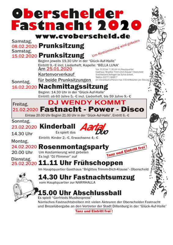2. Prunksitzung Carnevalsverein Oberscheld 2020