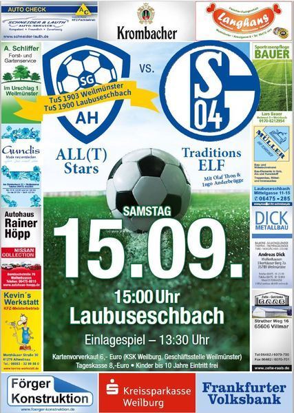 FC Schalke 04 Traditions-Elf kommt nach Laubuseschbach