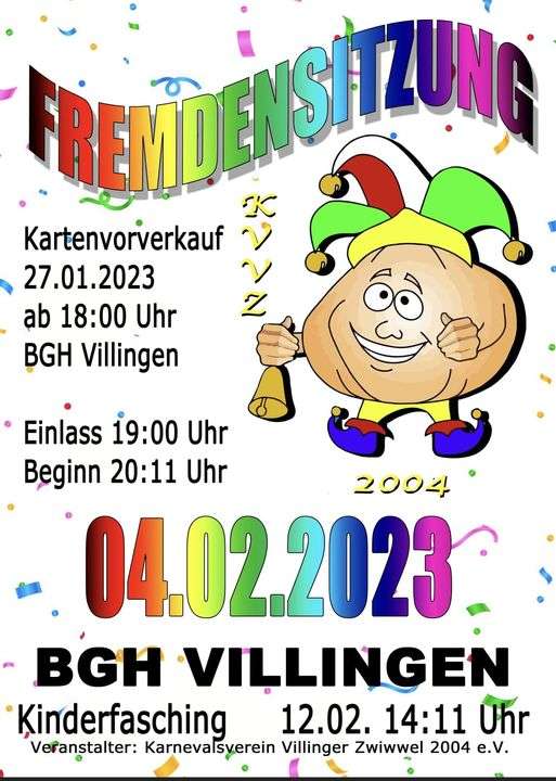 Fremdensitzung Villingen 2023