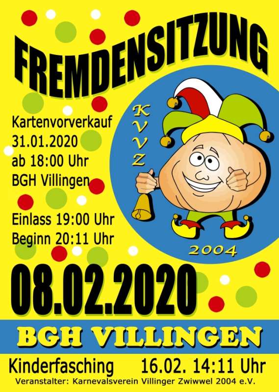 Fremdensitzung Villingen 2020