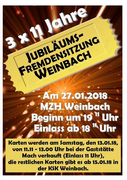 Fremdensitzung Weinbach 2018