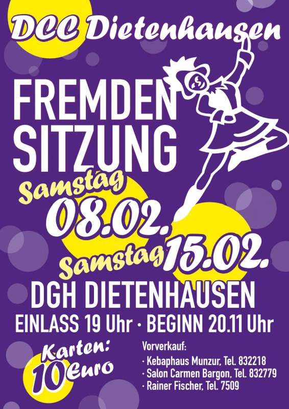 1. Fremdensitzung in Dietenhausen 2020