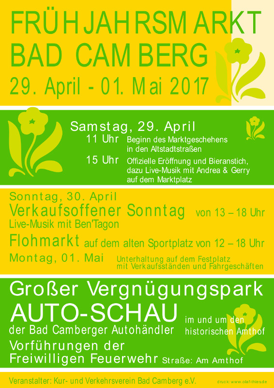 Frühjahrsmarkt Bad Camberg 2017