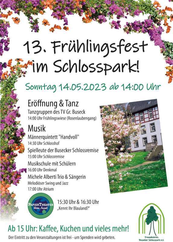 13. Frühlingsfest im Busecker Schlosspark