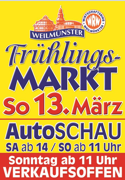 Frühlingsmarkt und Autoausstellung