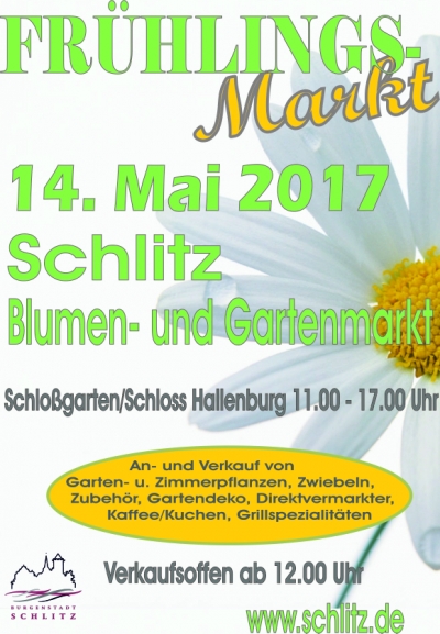 Frühlingsmarkt mit Pflanzenbörse Schlitz 2017