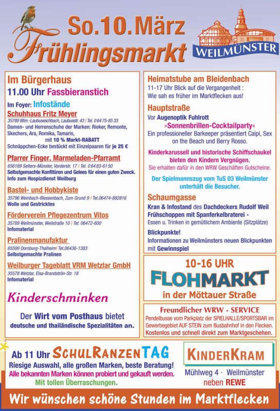 Frühlingsmarkt in Weilmünster 2019