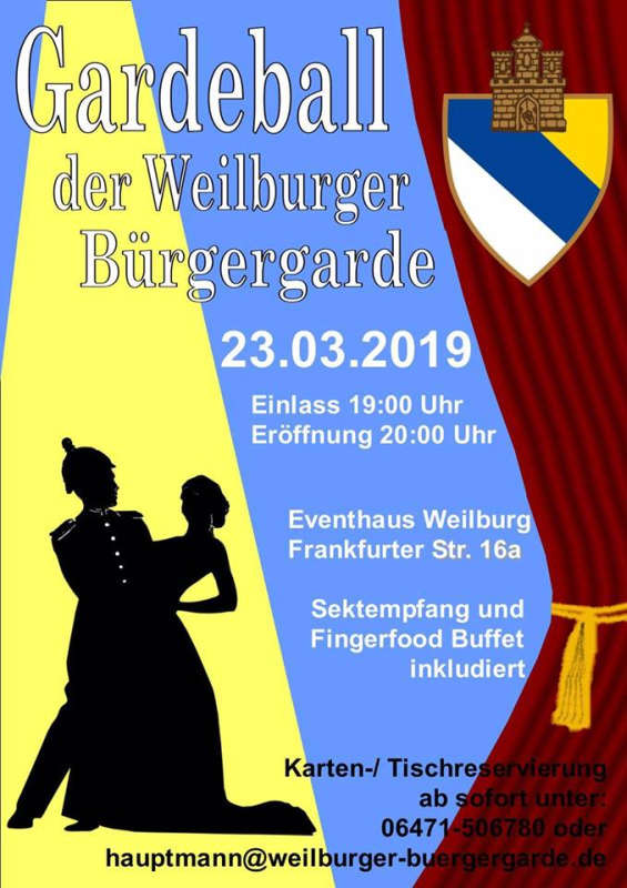 Gardeball der Bürgergarde Weilburg 2019