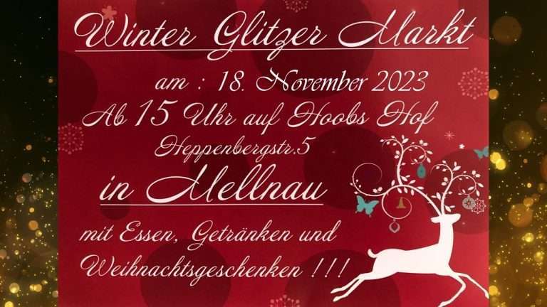 Winter Glitzer Markt Mellnau 2023