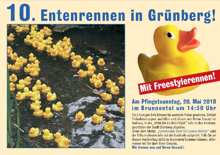 Grünberger Entenrennen 2018