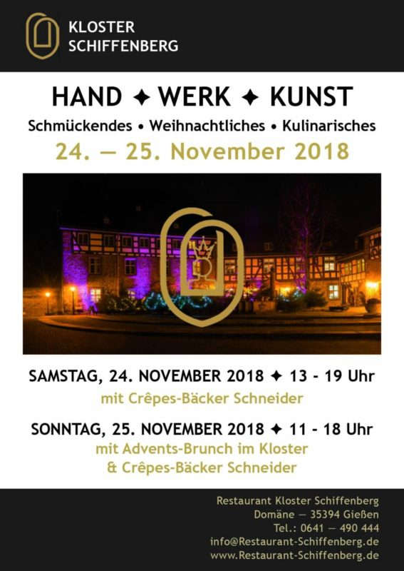 Hand * Werk * Kunst im Kloster Schiffenberg