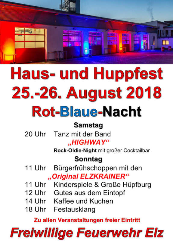 Haus- und Huppfest der Elzer Feuerwehr