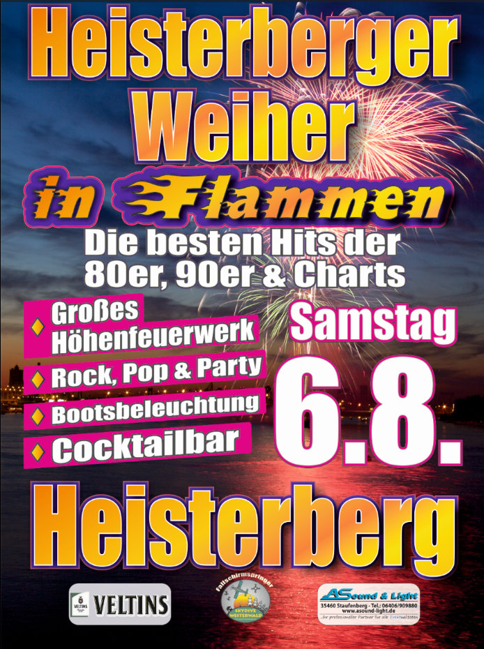 Heisterberger Weiher in Flammen 2016