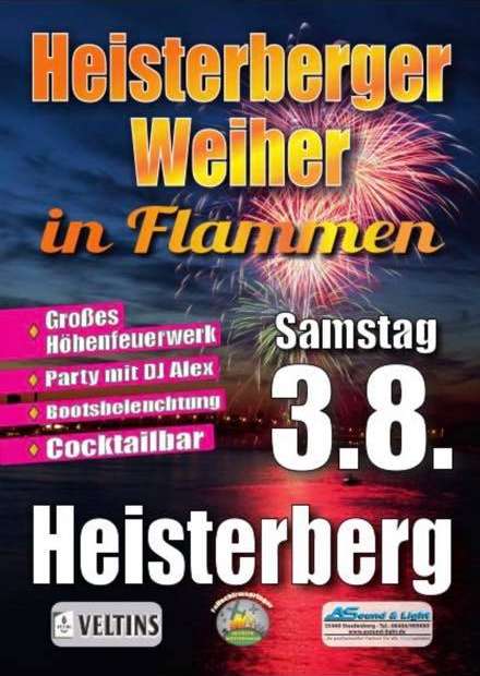 Heisterberger Weiher in Flammen 2019