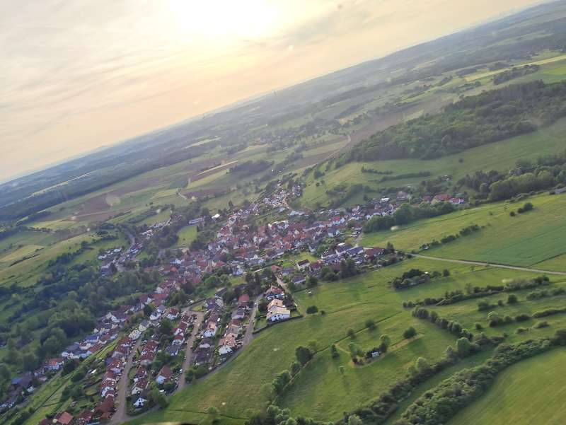 800 Jahre Grünberg: Mit dem Helikopter über Grünberg