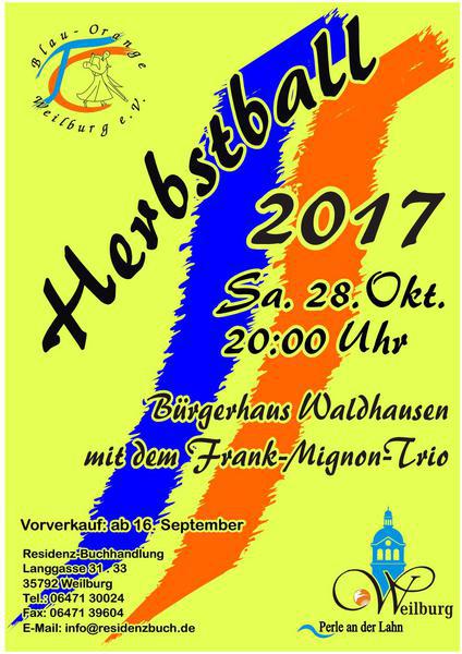 Herbstball TC Blau-Orange Weilburg