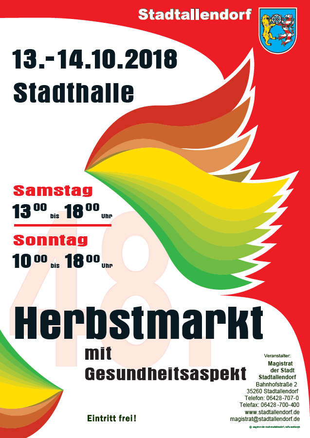 48. Herbstmarkt mit Gesundheitsaspekt Stadtallendorf