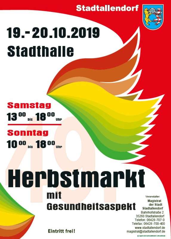 49. Herbstmarkt mit Gesundheitsaspekt Stadtallendorf