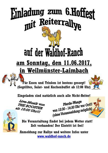 6. Hoffest mit Reiterrallye in Weilmünster-Laimbach