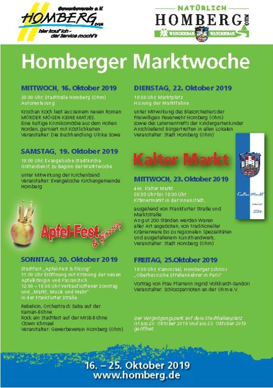 Homberger Marktwoche 2019