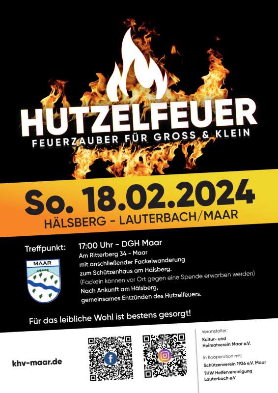 Hutzelfeuer am Hälsberg