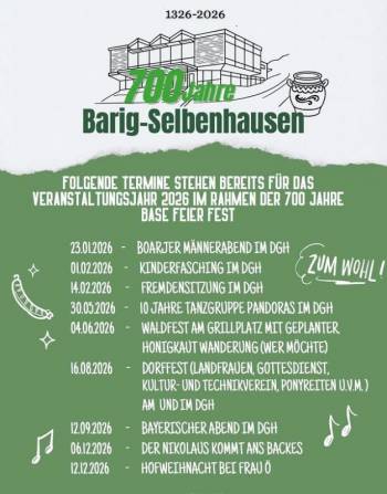 700 Jahre Barig-Selbenhausen