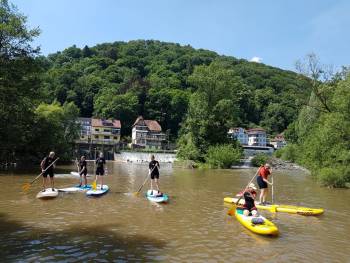 Stand Up Paddling in Marburg auf der Lahn