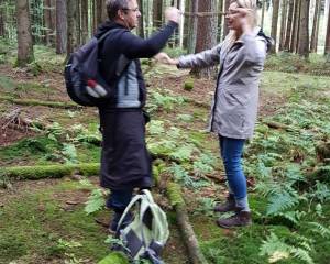 Waldbad für Paare zum Valentinstag