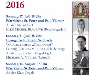 Villmarer Orgelsommer 2016