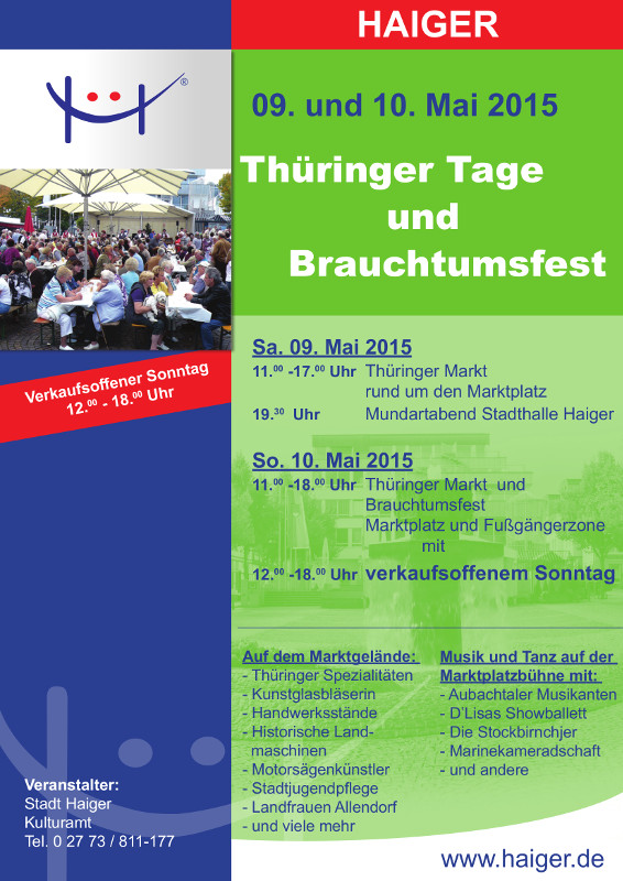 Brauchtumsfest und Thüringer Tage Haiger