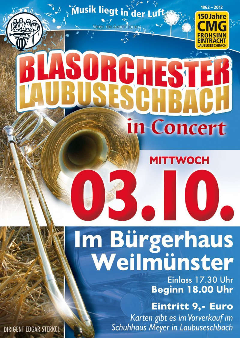 Jahreskonzert Blasorchester Laubuseschbach