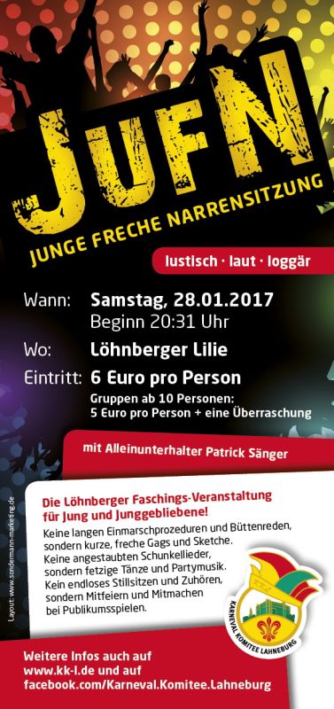 JufN - junge Freche Faschingssitzung 2017