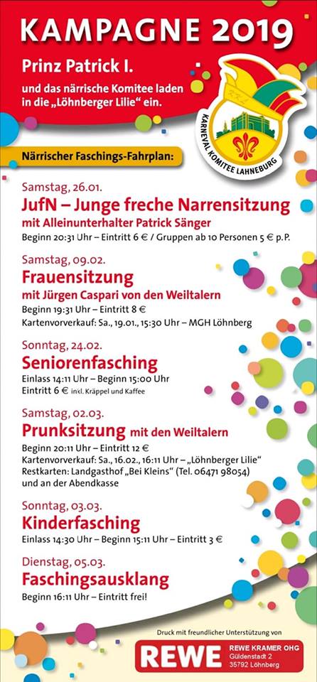 Kinderfasching in Löhnberg 2019
