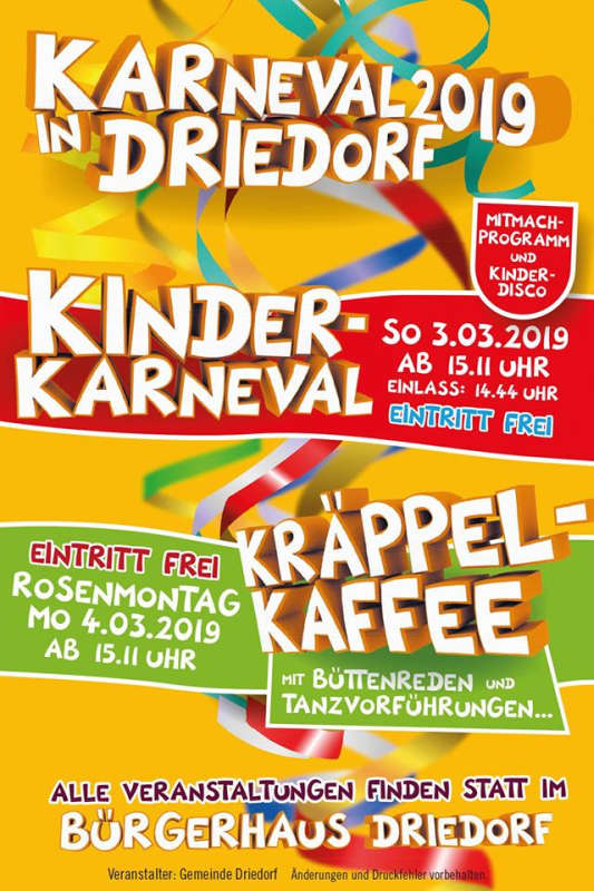 Kinderfasching Driedorf 2019