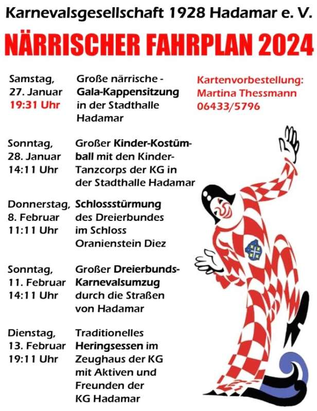 Gala Kappensitzung der KG Hadamar 2024