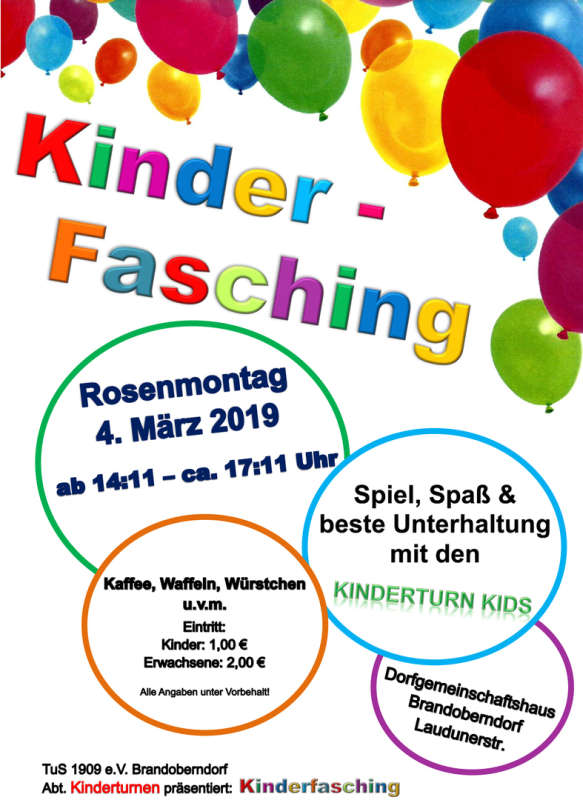 Kinderfaching Brandoberndorf 2019