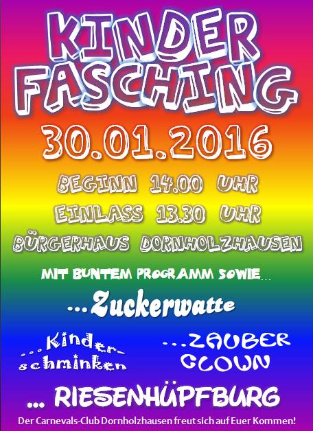 Kinderfasching Carnevals Club Dornholzhausen