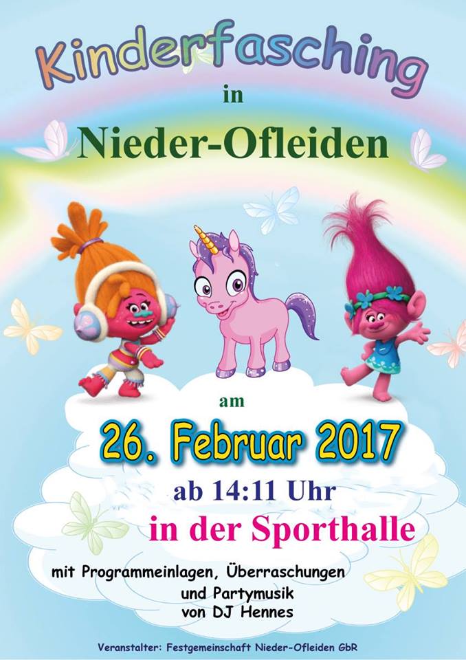 Kinderfasching Nieder-Ofleiden 2017