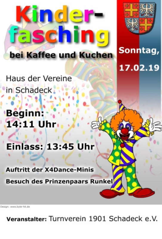 Kinderfasching Schadeck 2019