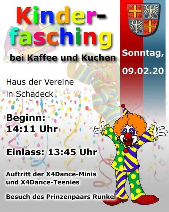 Kinderfasching Schadeck 2020