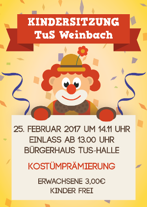 Kindersitzung Weinbach 2017
