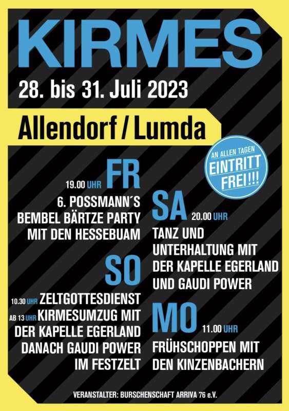 Kirmes in Allendorf (Lumda) 2023