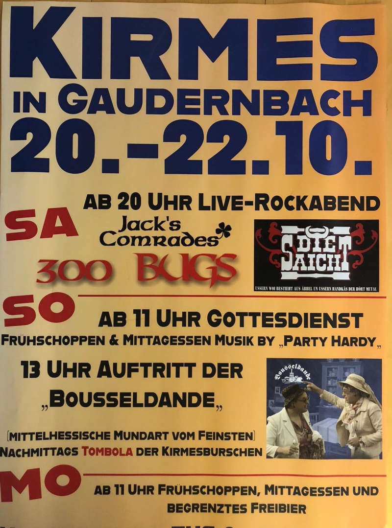 Kirmes in Gaudernbach 2018